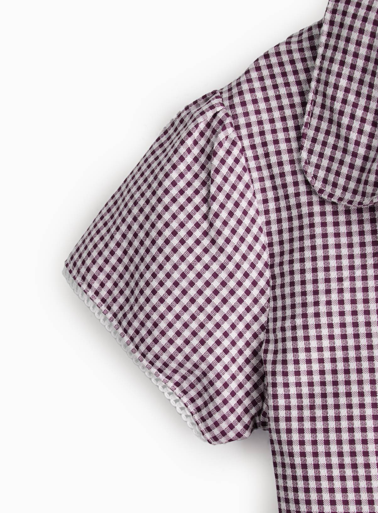 Dark Red Gingham School Dresses Generous Fit 2 Pack 13 years - Image 4